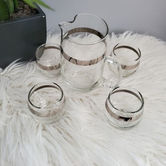 Dorothy Thorpe Libby Mid-Century Modern Pitcher and Glass Set - Picture 2 of 9